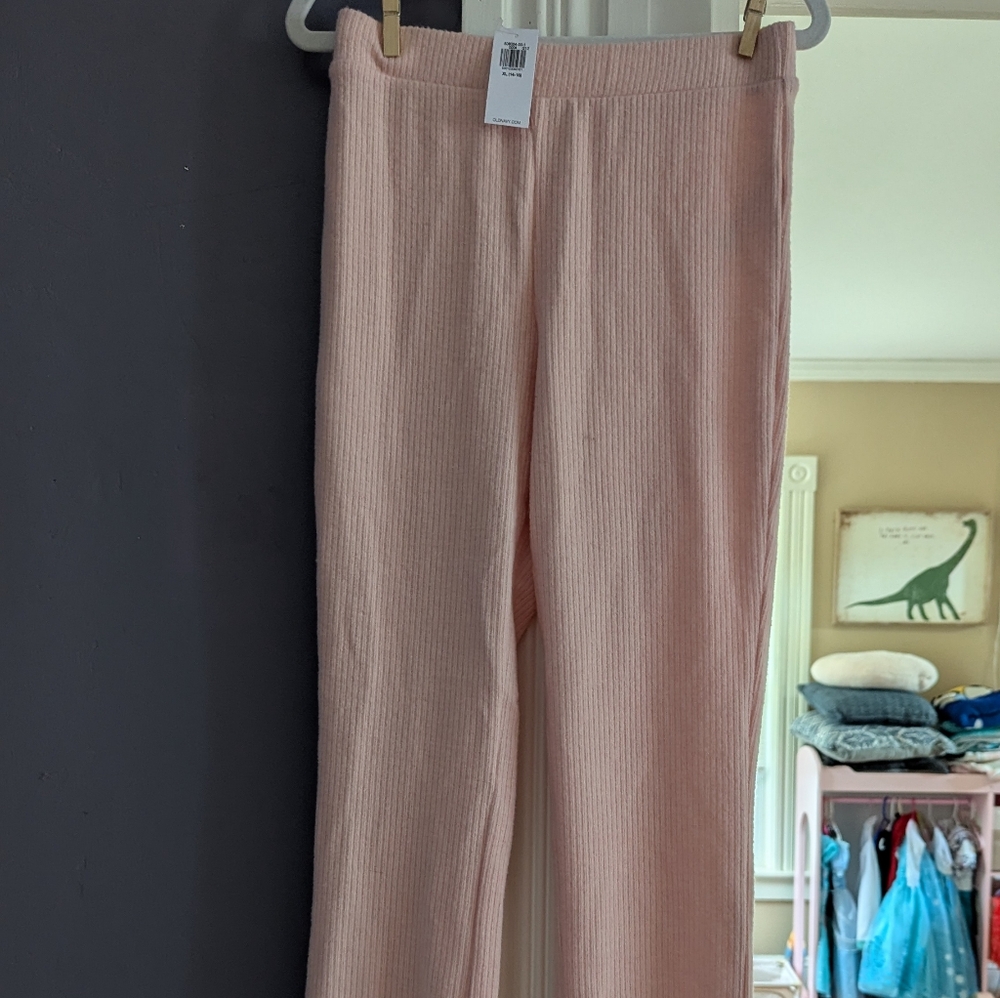 Old Navy Light Pink Ribbed Pants